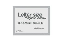 Magnetic windows Letter (US size) | Silver-gray