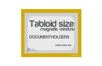 Magnetic windows Tabloid incl. cut out (US size) | Yellow