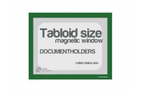 Magnetic windows Tabloid incl. cut out (US size) | Green