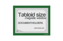 Magnetic windows Tabloid incl. cut out (US size) | Green