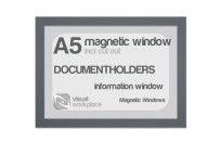 Magnetic window A5 (incl. cut out) | Gray