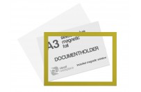 Selfadhesive magnetic foil A3 (incl. magnetic window) | Yellow