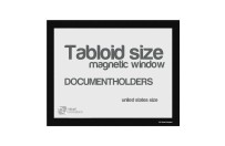 Magnetic windows Tabloid (US size) | Black