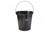 Vikan bucket (12 liter) | Black