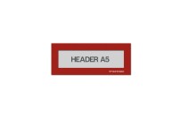 Magnetic window A5 headers | Red