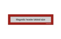 Magnetic Window Headers Tabloid (US size) | Red