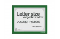 Magnetic windows Letter incl. cut out (US size) | Green