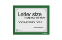 Magnetic windows Letter incl. cut out (US size) | Green