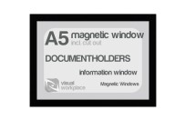 Magnetic window A5 (incl. cut out) | Black