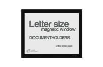 Magnetic windows Letter (US size) | Black