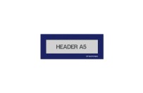 Magnetic window A5 headers | Blue