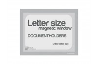 Magnetic windows Letter incl. cut out (US size) | Silver-gray