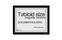 Magnetic windows Tabloid incl. cut out (US size) | Black