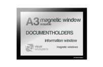 Magnetic Window A3 erasable | Black