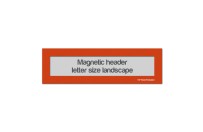 Magnetic window header letter landscape (US size) | Orange