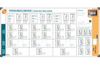 Personnel board | Example 1 (120x240cm)