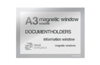 Magnetic Window A3 erasable | Silver-gray