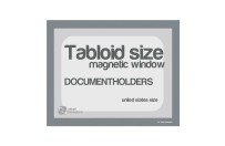 Magnetic windows Tabloid incl. cut out (US size) | Gray