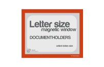 Magnetic windows Letter incl. cut out (US size) | Orange