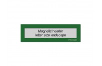 Magnetic window header letter landscape (US size) | Green