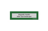 Magnetic window header letter landscape (US size) | Green