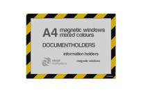 Magnetic windows A4 (various colours) | Zwart / Geel