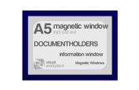 Magnetic window A5 (incl. cut out) | Blue