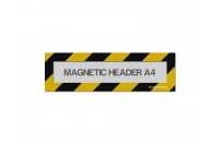 Magnetic window A4 headers (mixed colours) | Zwart / Geel