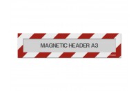 Magnetic window A3 headers (mixed colours) | Red / White