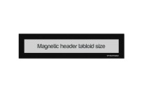 Magnetic Window Headers Tabloid (US size) | Black