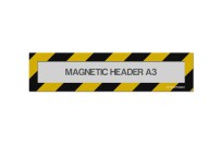 Magnetic window A3 headers (mixed colours) | Zwart / Geel