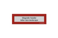 Magnetic window header letter landscape (US size) | Red