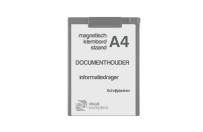 Magnetic clipboard A4 - portrait  | Gray
