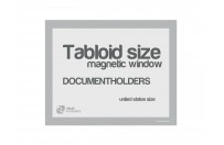 Magnetic windows Tabloid (US size) | Silver-gray