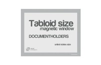 Magnetic windows Tabloid (US size) | Silver-gray