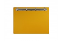 Magnetic ring binder clipboard A4 - landscape | Yellow