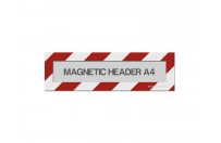 Magnetic window A4 headers (mixed colours) | Red / White