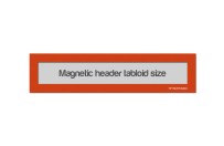 Magnetic Window Headers Tabloid (US size) | Orange