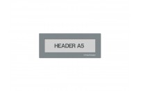 Magnetic window A5 headers | Gray