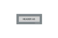 Magnetic window A5 headers | Gray