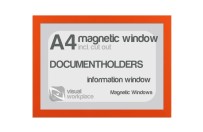 Magnetic windows A4 (incl. cut out) | Orange