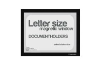 Magnetic windows Letter incl. cut out (US size) | Black