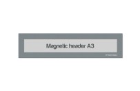 Magnetic window A3 headers | Gray