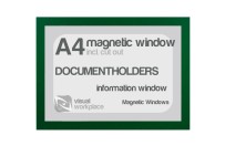 Magnetic windows A4 (incl. cut out) | Green