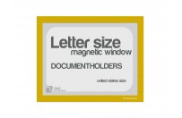 Magnetic windows Letter incl. cut out (US size) | Yellow