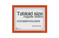 Magnetic windows Tabloid incl. cut out (US size) | Orange