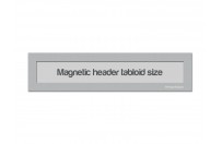 Magnetic Window Headers Tabloid (US size) | Silver-gray