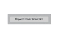 Magnetic Window Headers Tabloid (US size) | Silver-gray