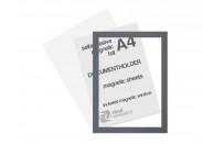 Selfadhesive magnetic foil A4 (inc. magnetic window) | Gray