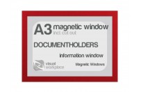 Magnetic windows A3 (incl. cut out) | Red